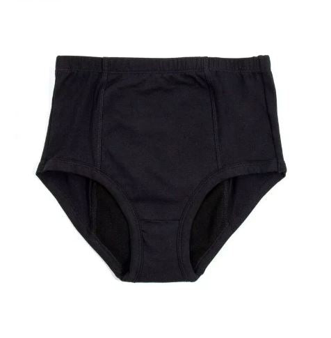 Conni Classic Ladies Black continence pad with discreet, absorbent design for women’s incontinence management.