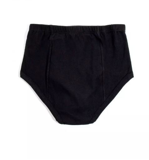 Conni Classic Ladies black continence pad showing discreet, comfortable design for women’s incontinence management.
