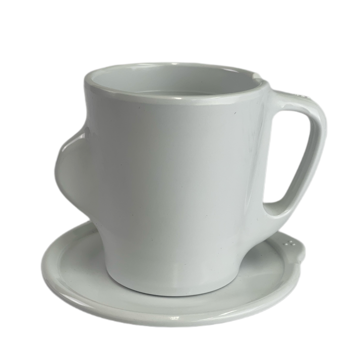 EuroSwift OMNI 2-piece adaptive coffee mug set, designed as accessible kitchen accessories with ergonomic handles and contrasting colors.
