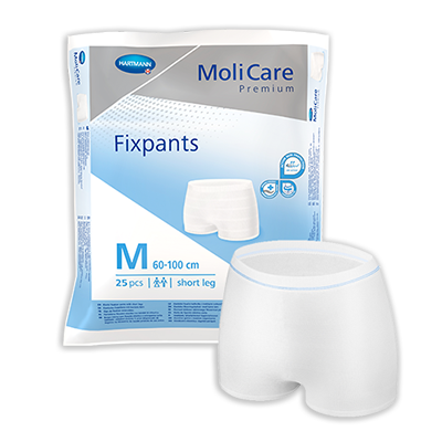 MoliCare Premium FixPants Short in size M, designed to securely hold continence pads in place.