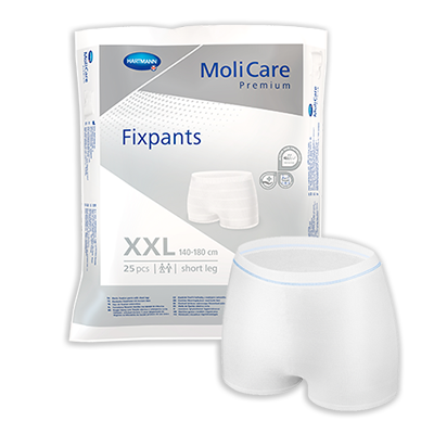MoliCare Premium FixPants Short in XXL, designed to securely hold a continence pad in place for comfort and support.