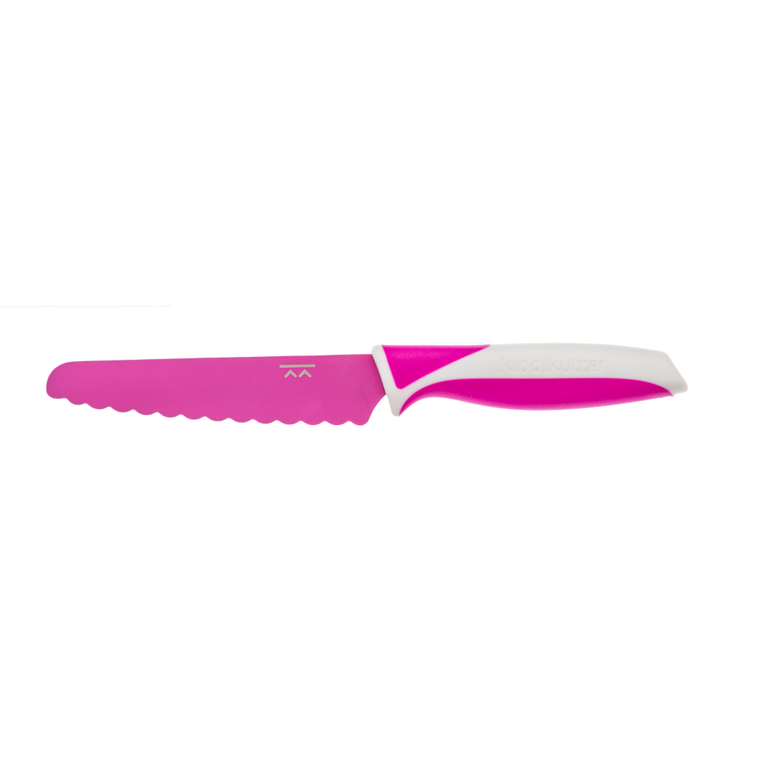 KiddiKutter accessories in pink, featuring safety knife accessories designed for children by Kiddikutter.