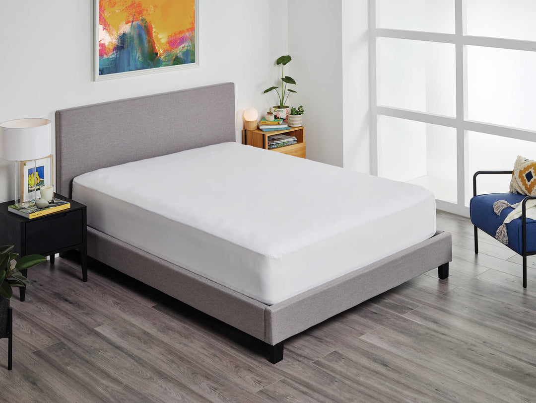Protect-A-Bed Harmony waterproof fitted sheet protector in Tencel jersey, Manchester style, designed for mattress protection.