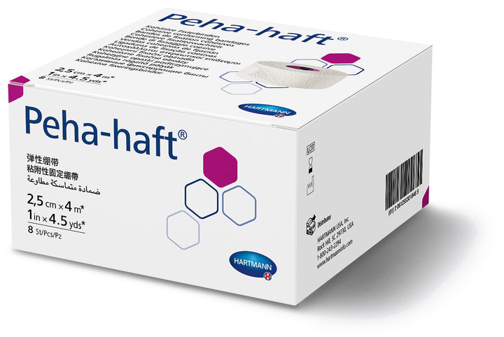 MoliCare Peha-haft latex-free wound dressing tape, 2.5cm x 4m, for secure wound care and skin protection.
