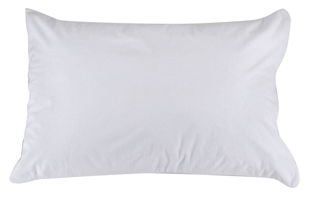 Brolly Sheets waterproof towelling pillow protector from Manchester, designed to keep pillows dry and comfortable.
