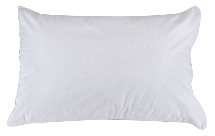 Brolly Sheets waterproof towelling pillow protector from Manchester, designed to keep pillows dry and comfortable.