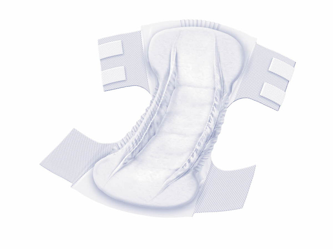 Medline Extended Wear Briefs, adult continence product, showcasing open design for comfort and fit.