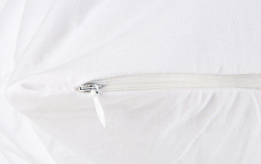 Brolly Sheets waterproof cotton pillow protector with zipper, Manchester style, designed to keep pillows dry and protected.