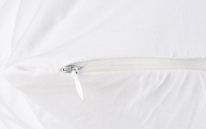 Brolly Sheets waterproof cotton pillow protector with zipper, Manchester style, designed to keep pillows dry and protected.