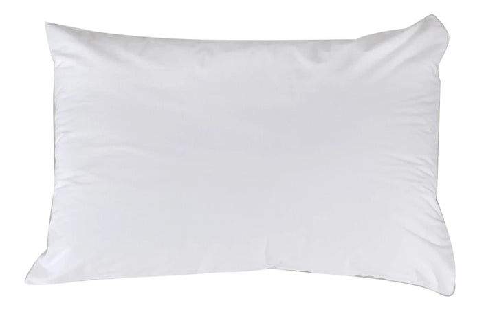 Brolly Sheets waterproof cotton pillow protector on a bed, designed for Manchester bedding comfort and protection.