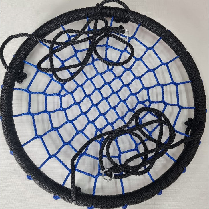 Nest Swing Round BLACK/BLUE With Ropes (sensory swing)