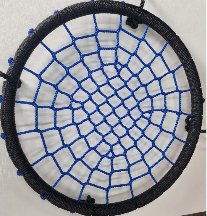 Nest Swing Round BLACK/BLUE With Ropes (sensory swing)